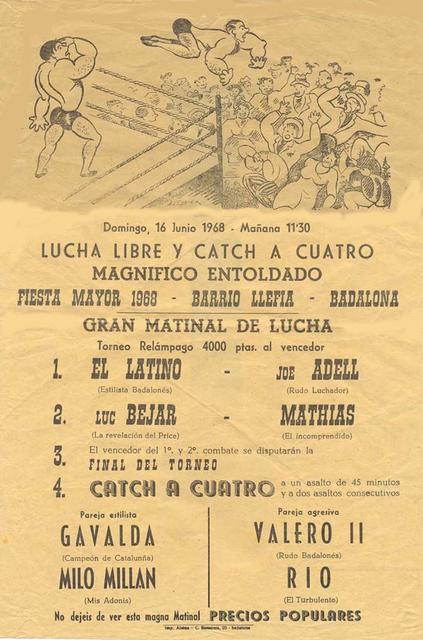 1968 Cartel Lucha libre.