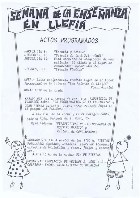 1976 Cartel ensenyament