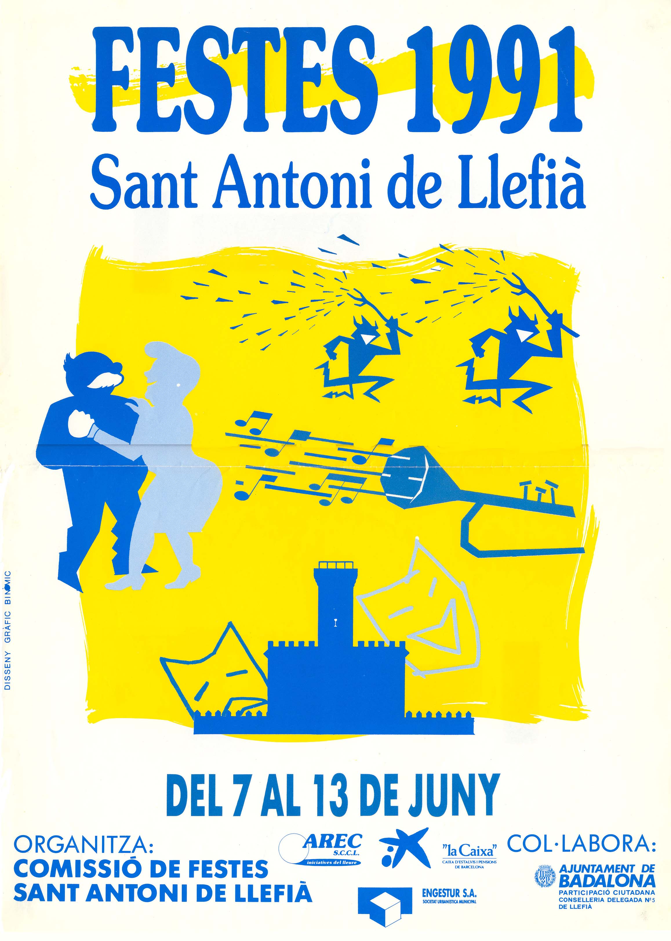 1991 Cartel Fiestas San Antonio.