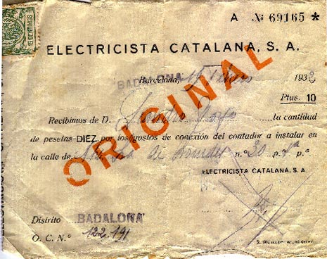 1932 Rebut xarxa elèctrica