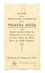 1935 Record primera missa