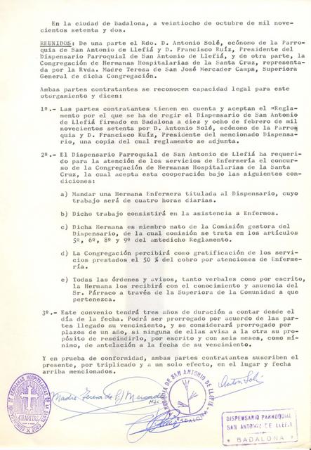 1962 Acord Dispensari-Germanes